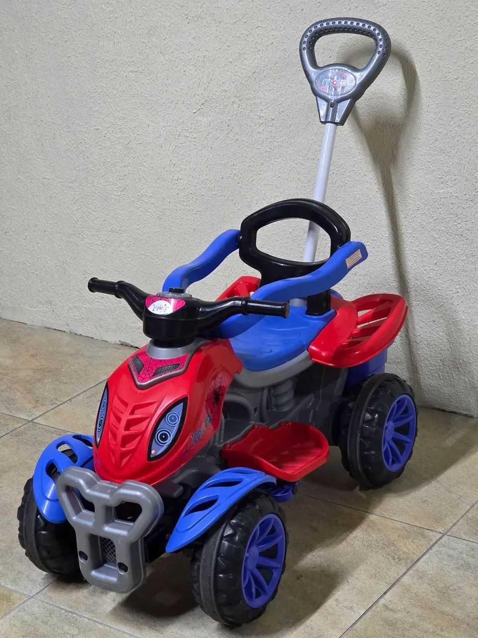Quadriciculo infantil homem aranha  - Foto 4