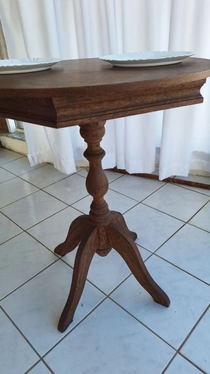 Mesa madeira 65 diâmetro  - Foto 2