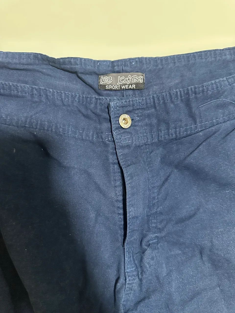 Bermuda Cargo Masculina de sarja azul marinho T- 48 - Foto 4