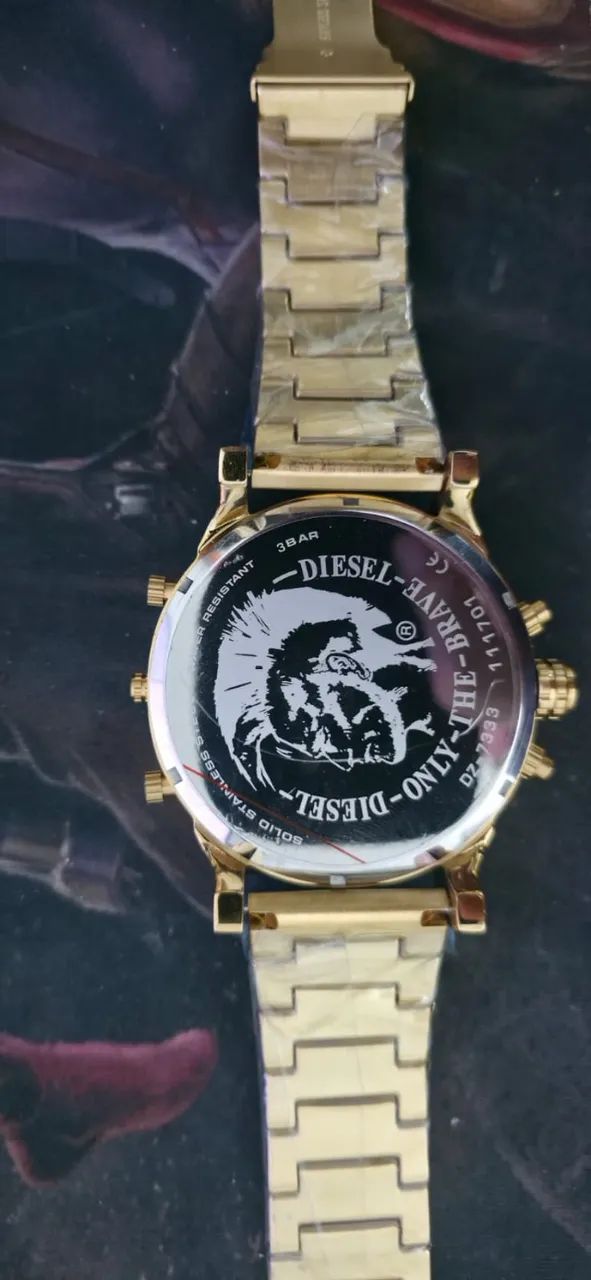 Relógio Diesel Dz7333 Mr.daddy Gold Black 57mm - Foto 4