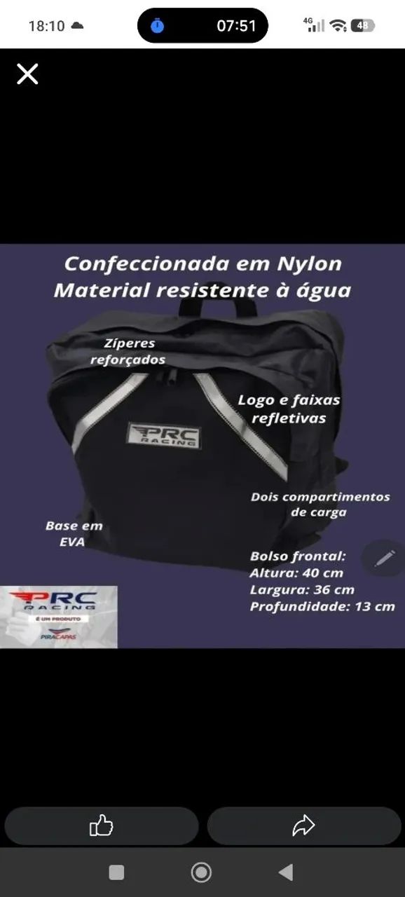 Bag de 96 Litros marca PRC Racing - Foto 4