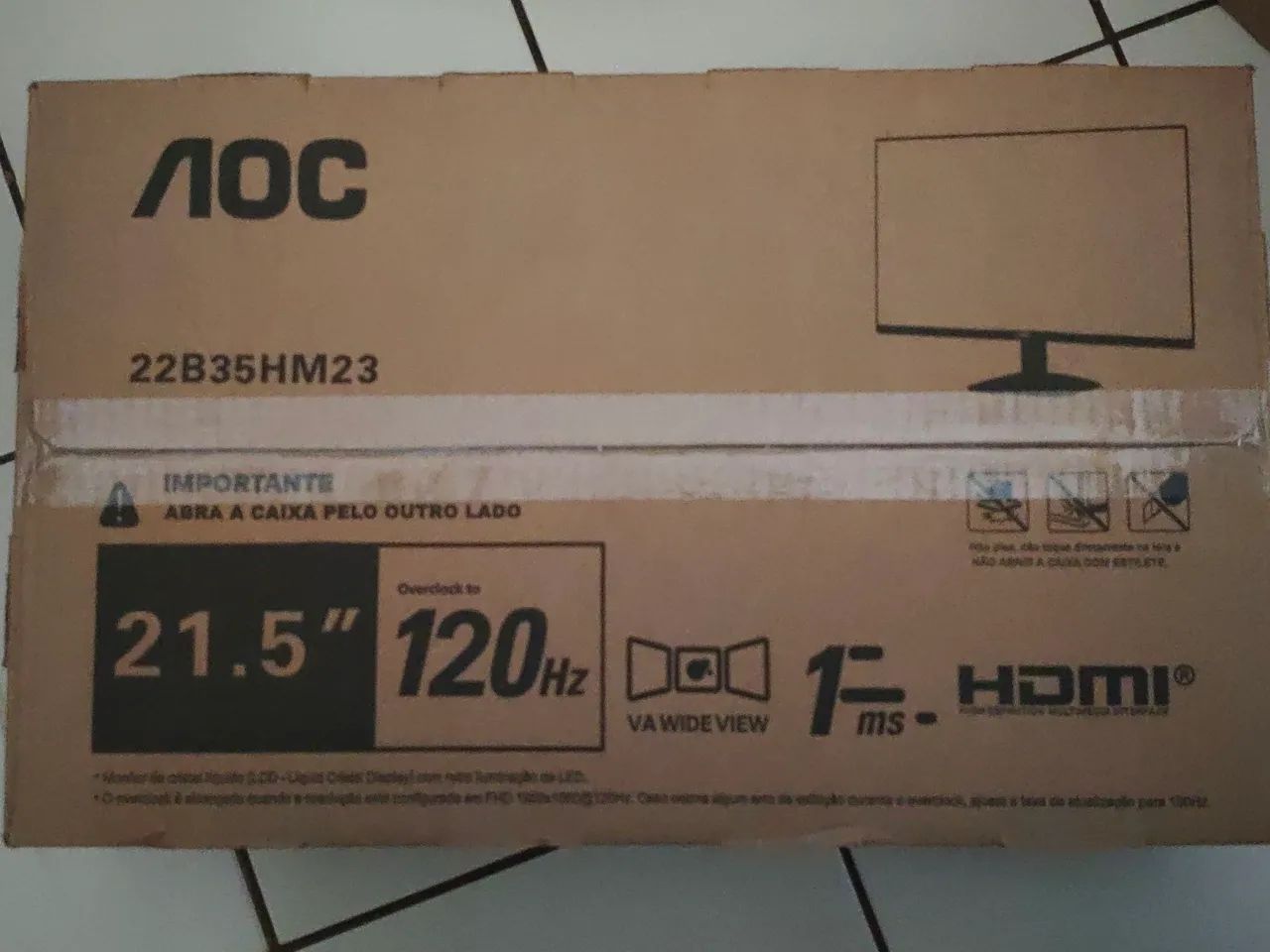 Monitor AOC 21.5 Pol 120Hz