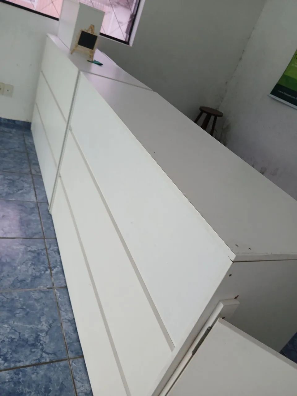 Balcão em MDF branco incluo gaveta  - Foto 2