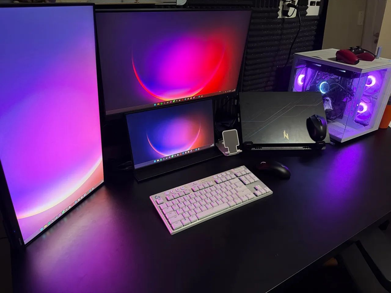 SETUP GAMER COMPLETO COM PERIFÉRICOS E SUPORTES  - Foto 2