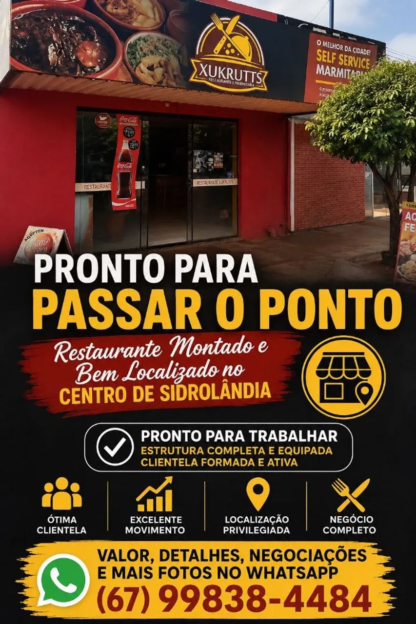 Vendo ponto de restaurante 