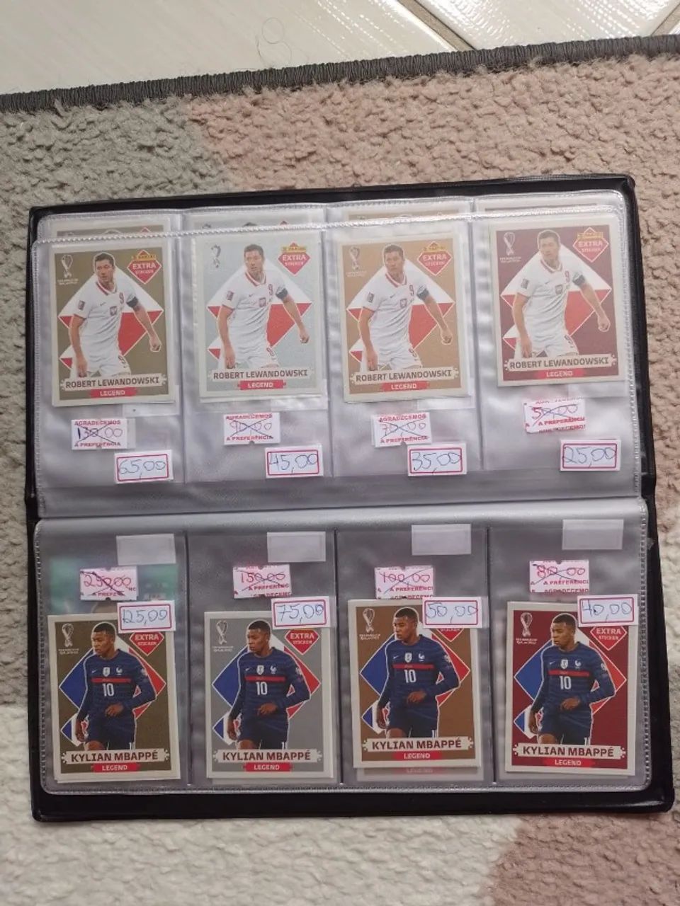 Figurinhas "LEGENDS" da copa de 2022 pela metade do preço - Foto 3