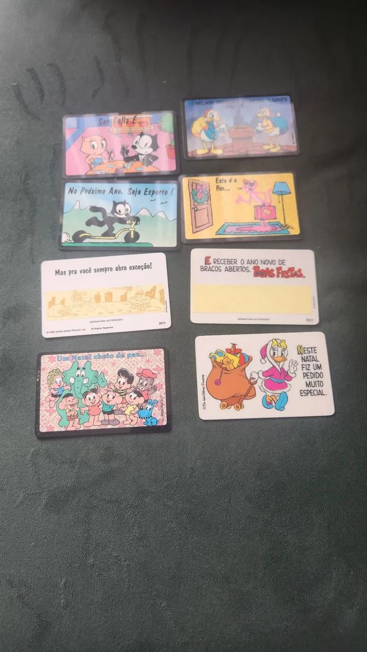 Cartões antigos anos 90