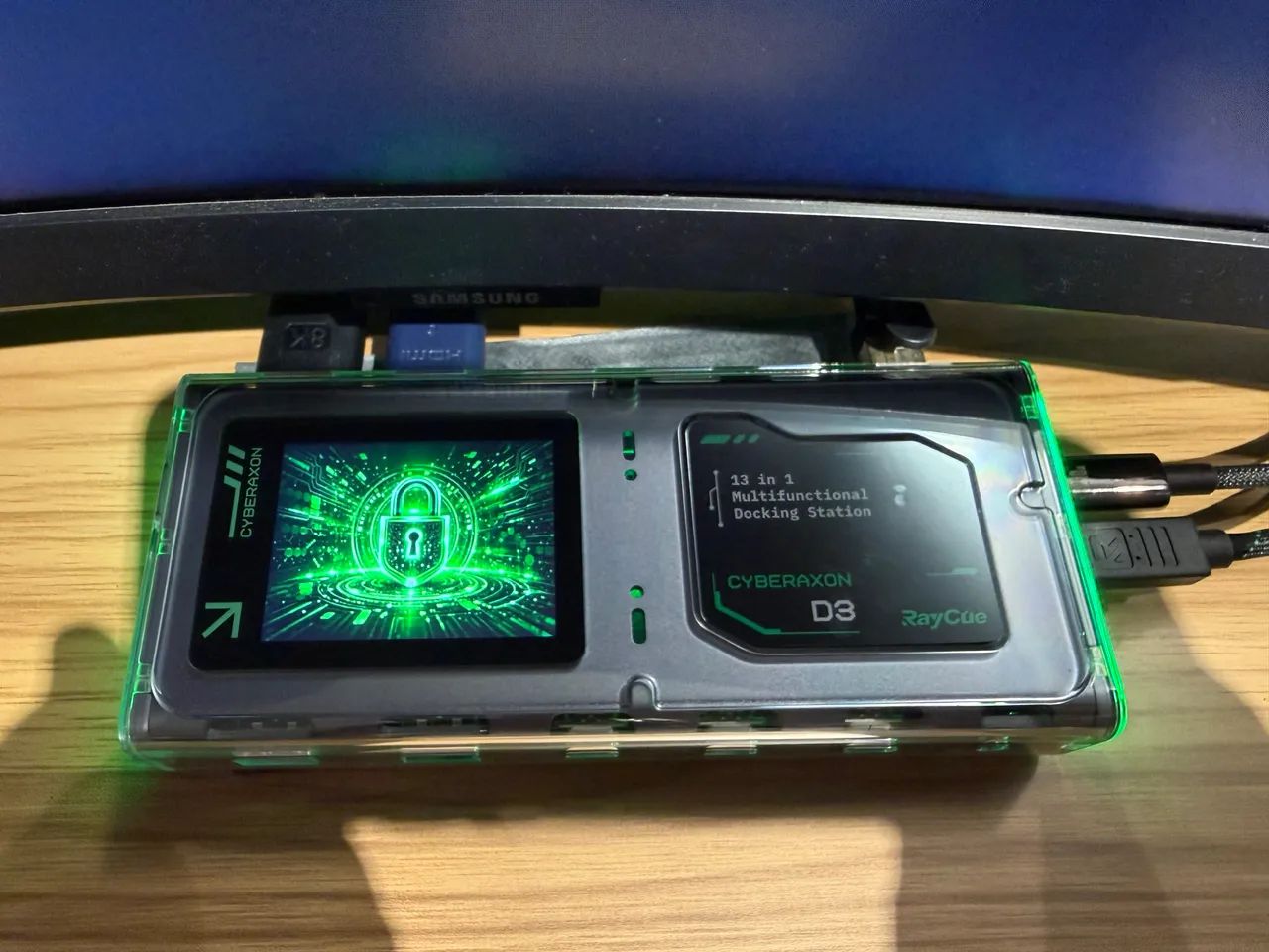 Ray cue Cyberaxon dockstation com stream deck  - Foto 2