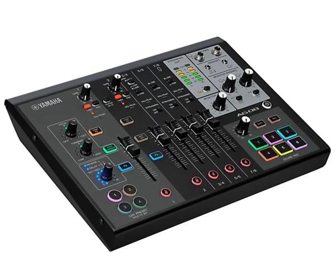 Yamaha AG08 Preta - Mesa de Áudio para Streaming e Podcast - Foto 2