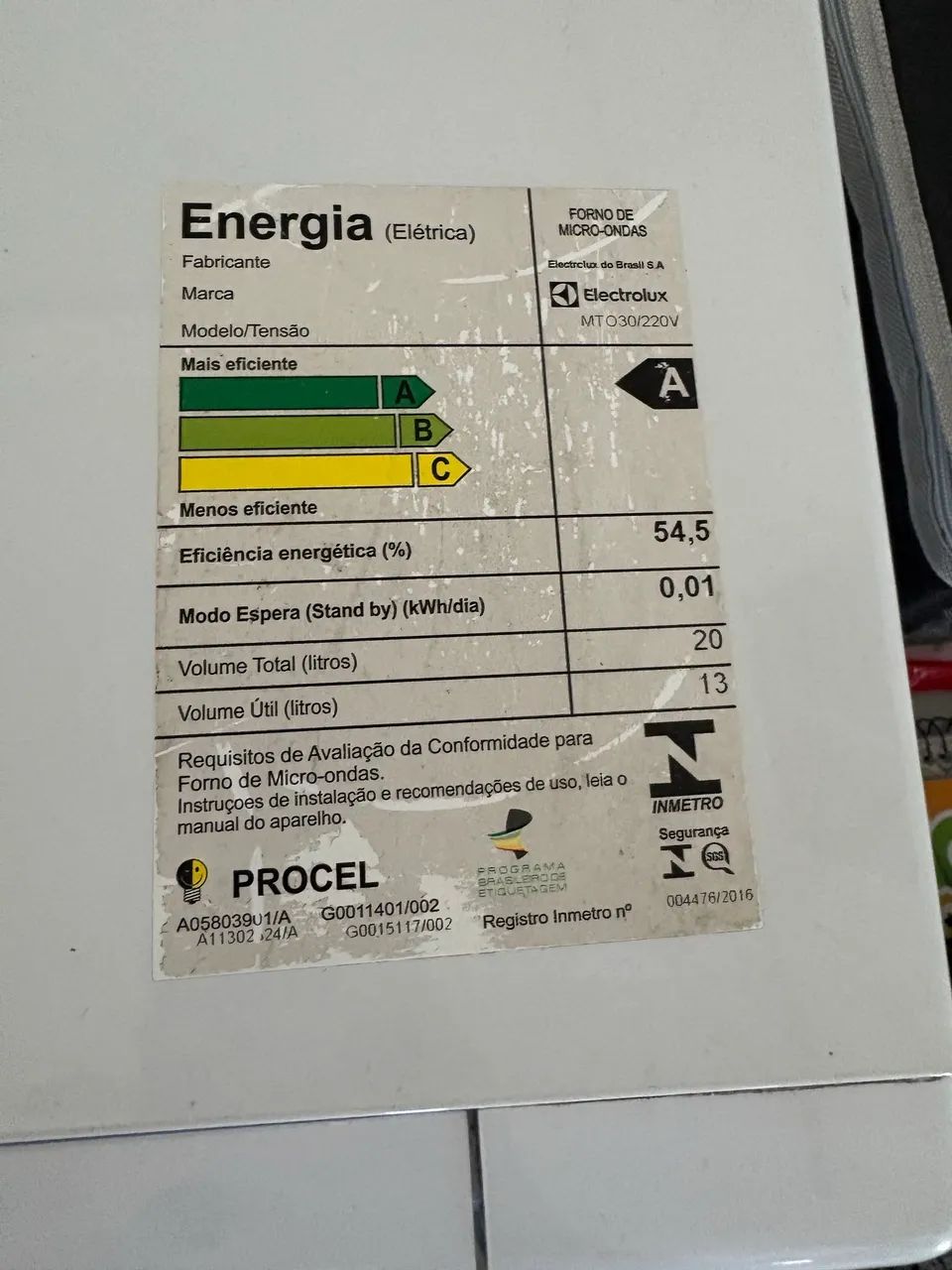 Microondas Electrolux 20L - Foto 2