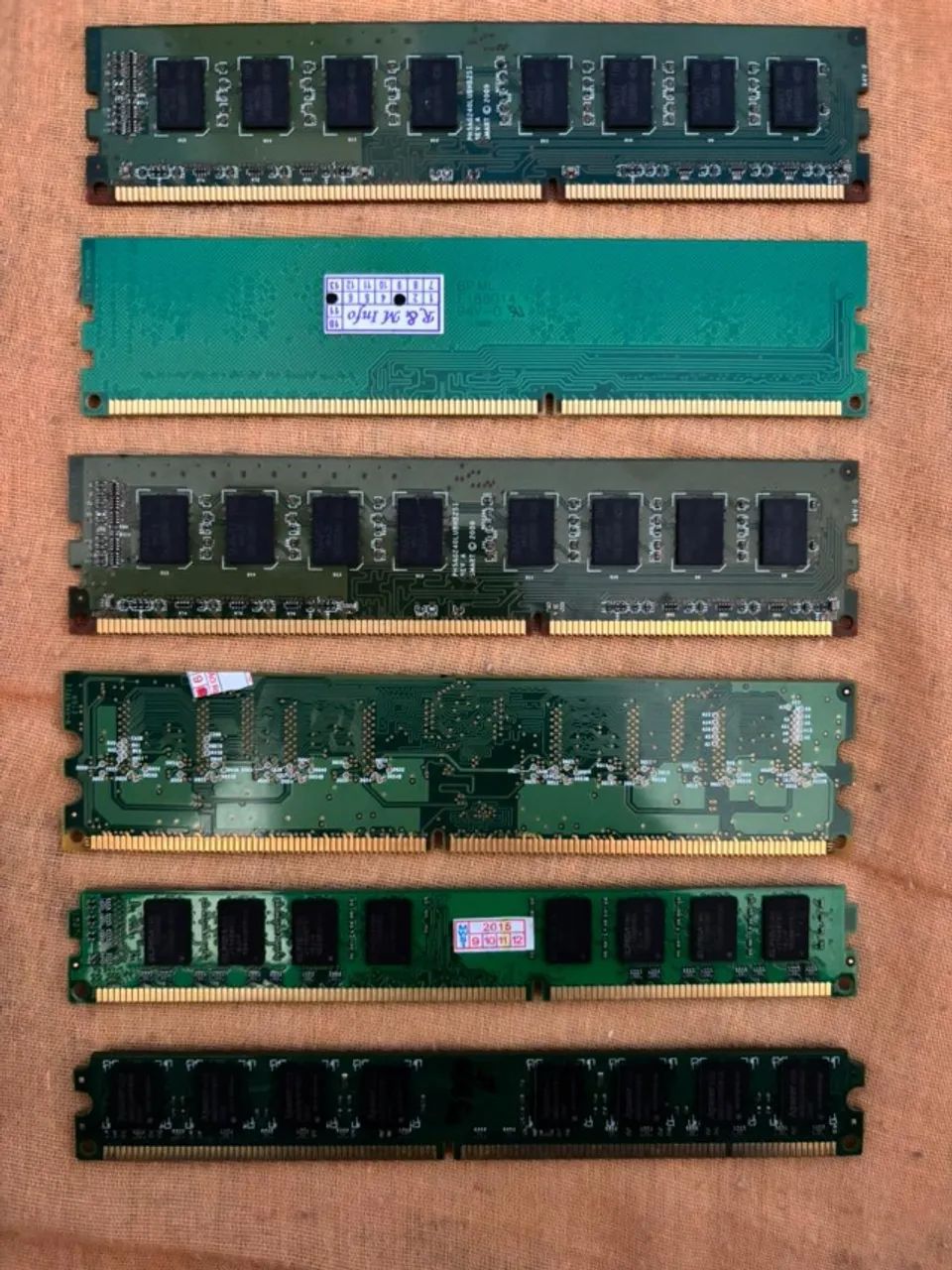 Lote 6 Memórias RAM PC Desktop (4x DDR3 + 2x DDR2) - Oficina/Técnico - Foto 2