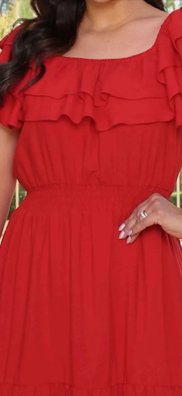 Vestido vermelho novo na etiqueta  - Foto 3