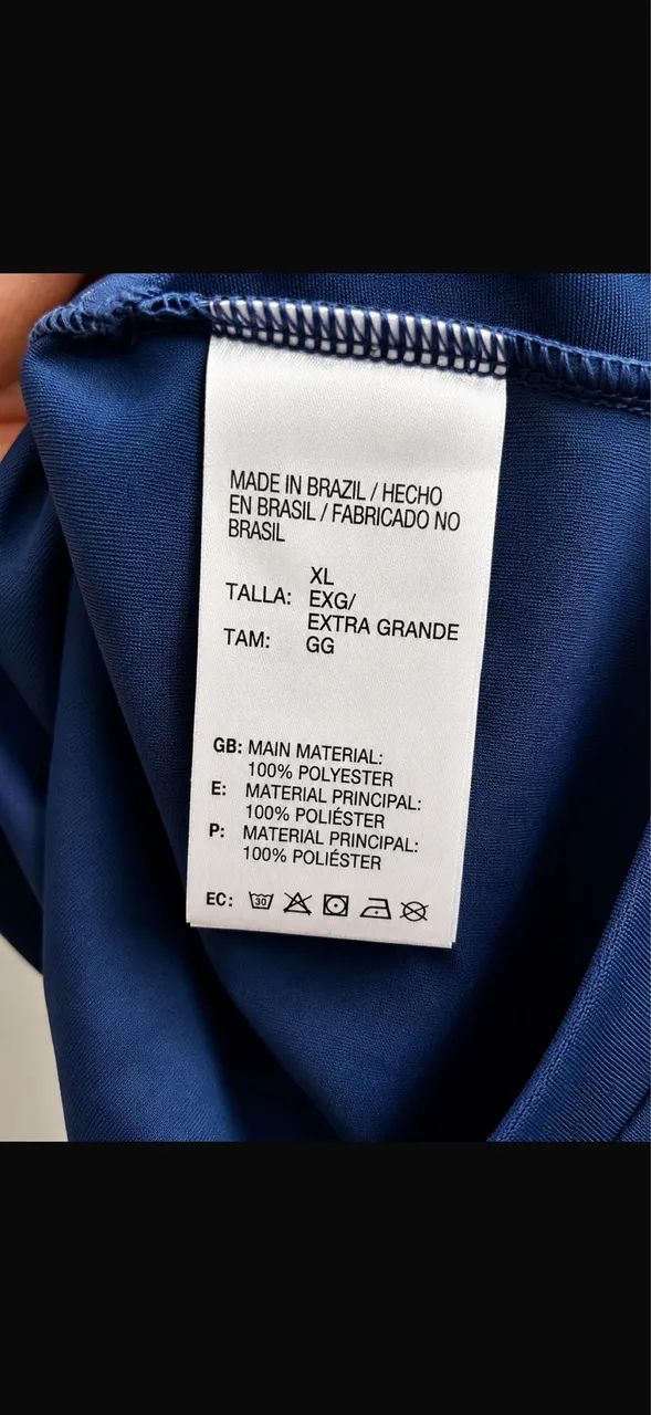 CROPPED ADIDAS BRASIL AZUL ORIGINAL  - Foto 5