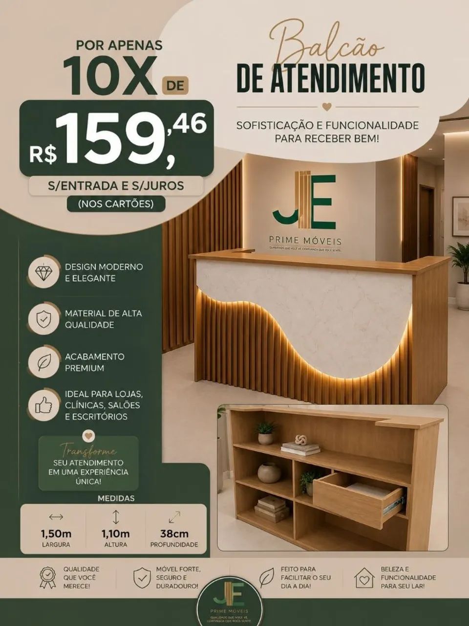 Balcão em mdf 