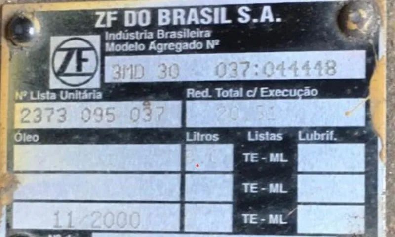 Caixa ZF 3MD-30, New Holland TC57 e Massey Fergusson - Peças para