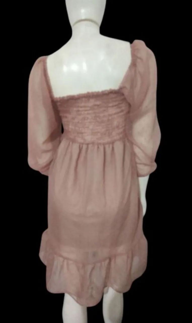 Vestido rosa romântico  - Foto 3