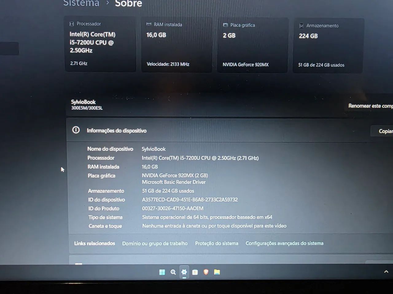 NOTEBOOK SAMSUNG i5 15.6"