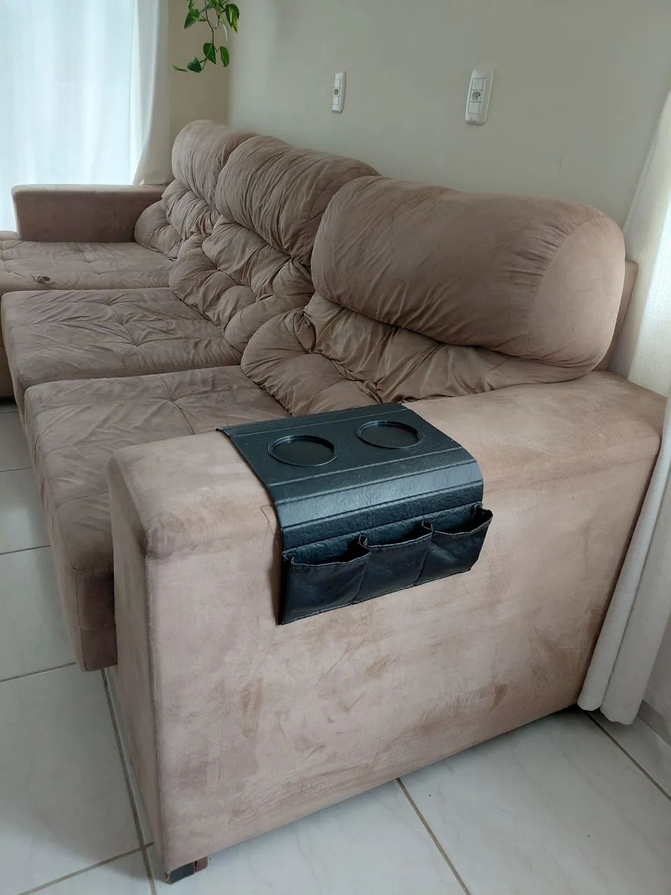 Vendo sofá 3m, retrátil e reclinavel  - Foto 3