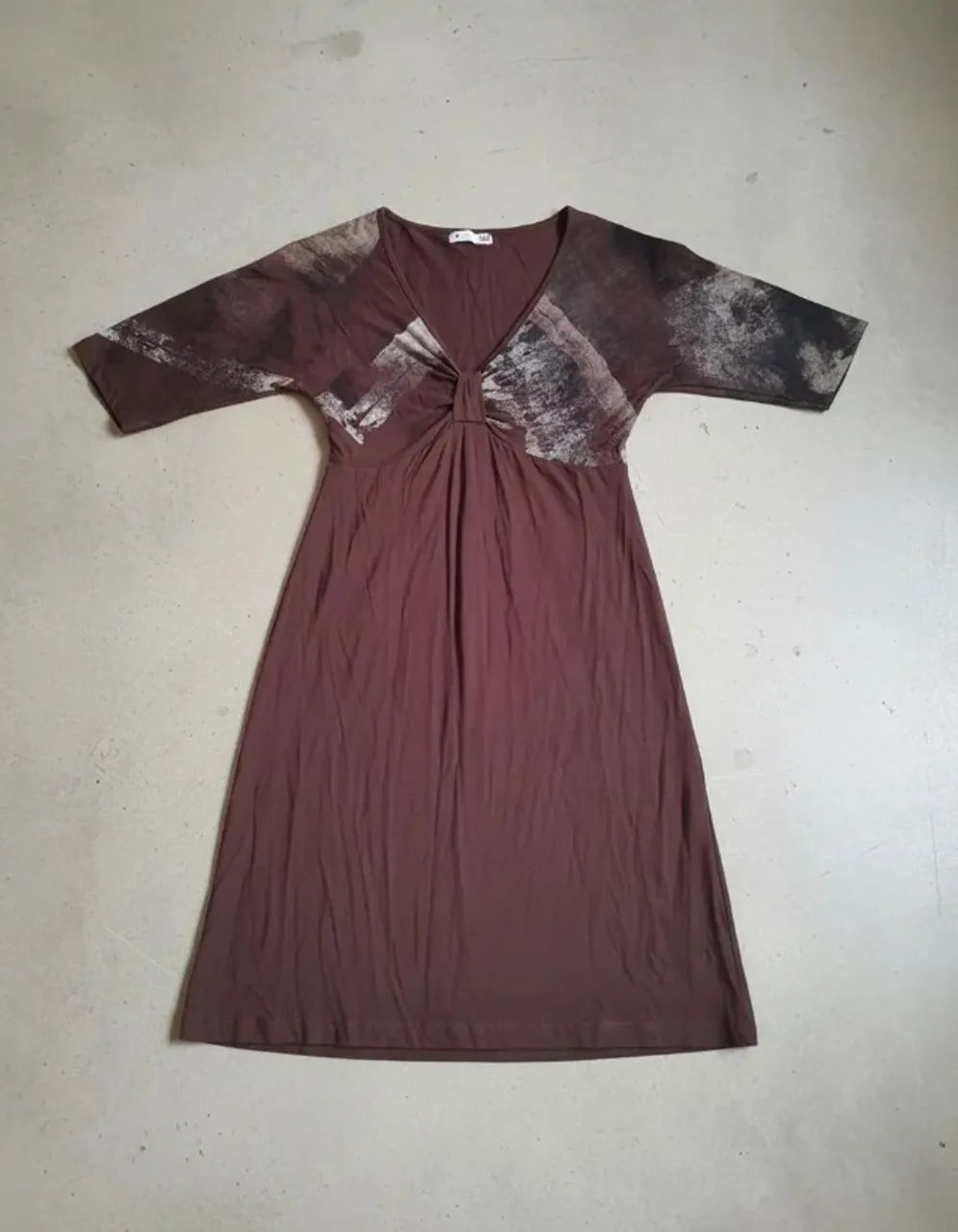 lindo vestido marrom da marca hbf em viscose com elastano - Foto 2