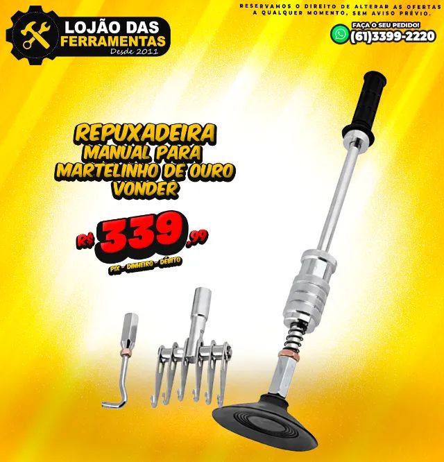 Repuxadeira Manual Para Martelinho de Ouro Vonder