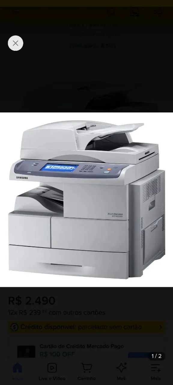 Impressora samsung Multixpress 6555nx 
