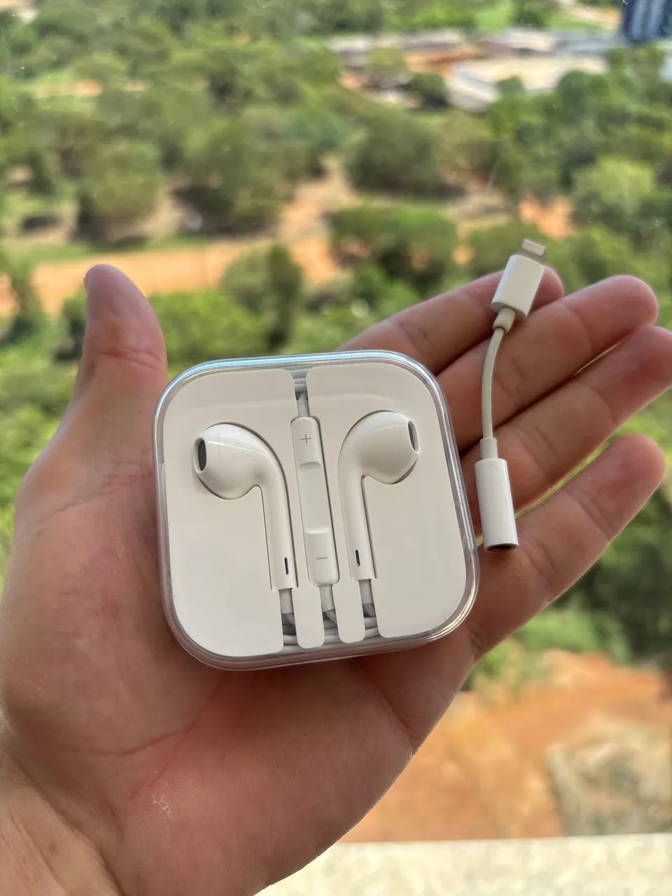 Fone com fio Apple Original entrada P2 com adaptador. - Foto 2