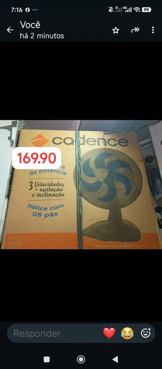 Ventilador TUFÃO SUPER FORTE  - Foto 3