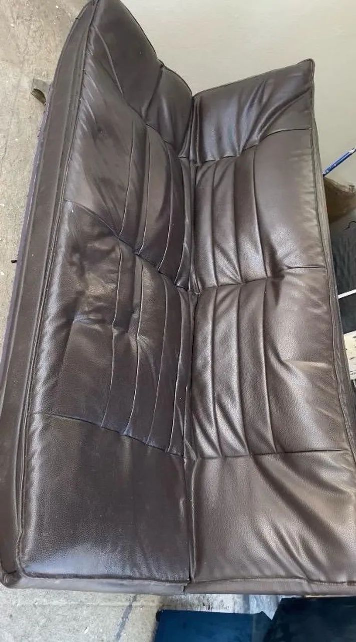 Sofá cama de couro - Foto 2