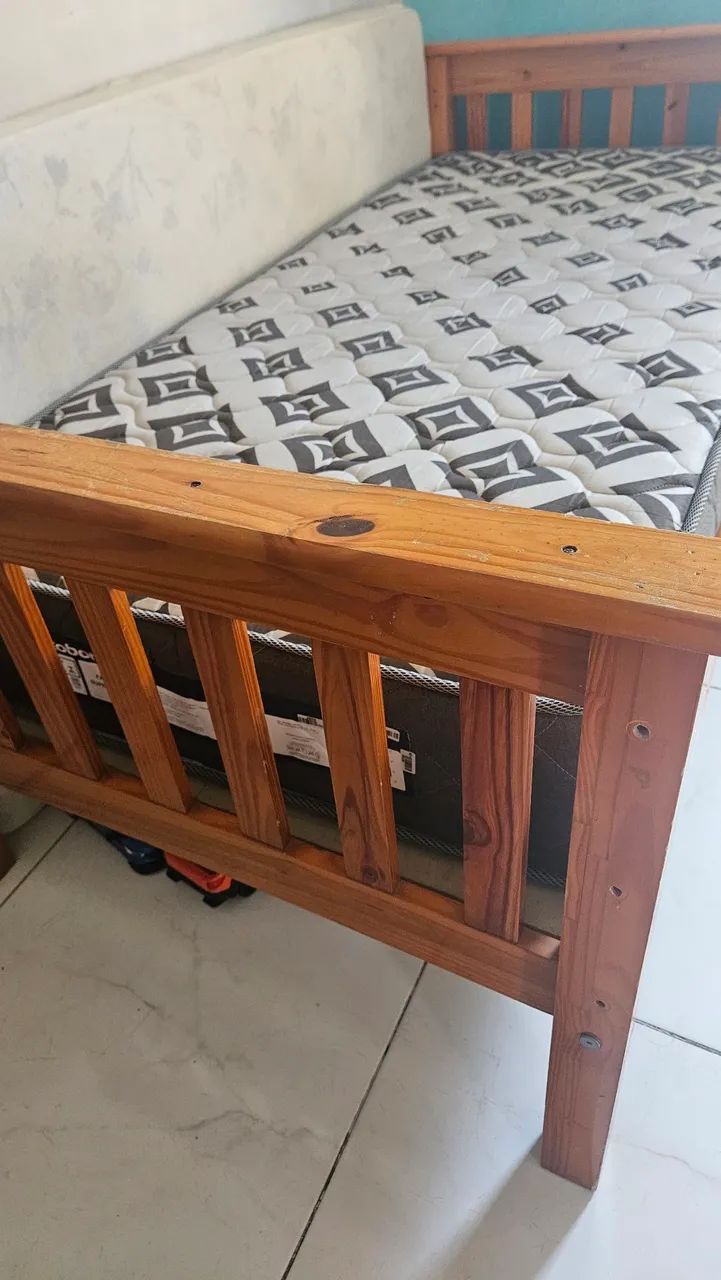 Cama solteiro madeira maciça  - Foto 2