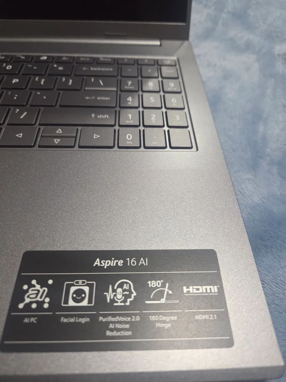 Notebook Acer aspire 16A.I. - 52 mt. Intel Core Ultra 9 - Foto 3