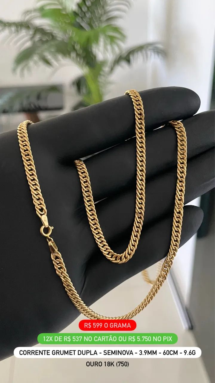 Cordão de ouro 18k