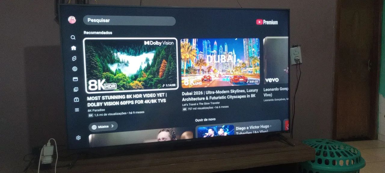 TV Philco 60 polegadas em bom estado de uso smart 4K valor 1550 - Foto 5