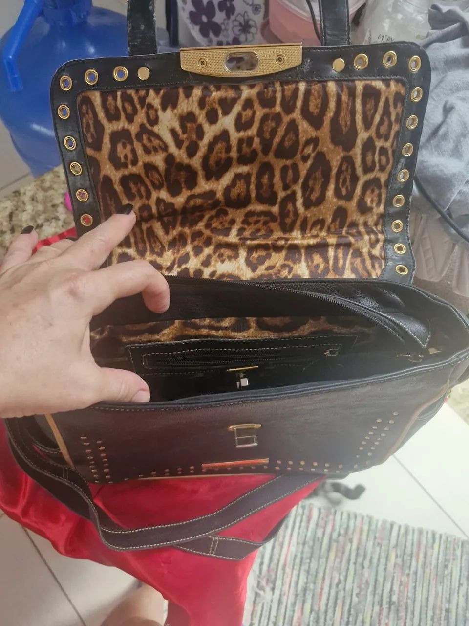 Bolsa couro Cármen Stefans - Foto 3