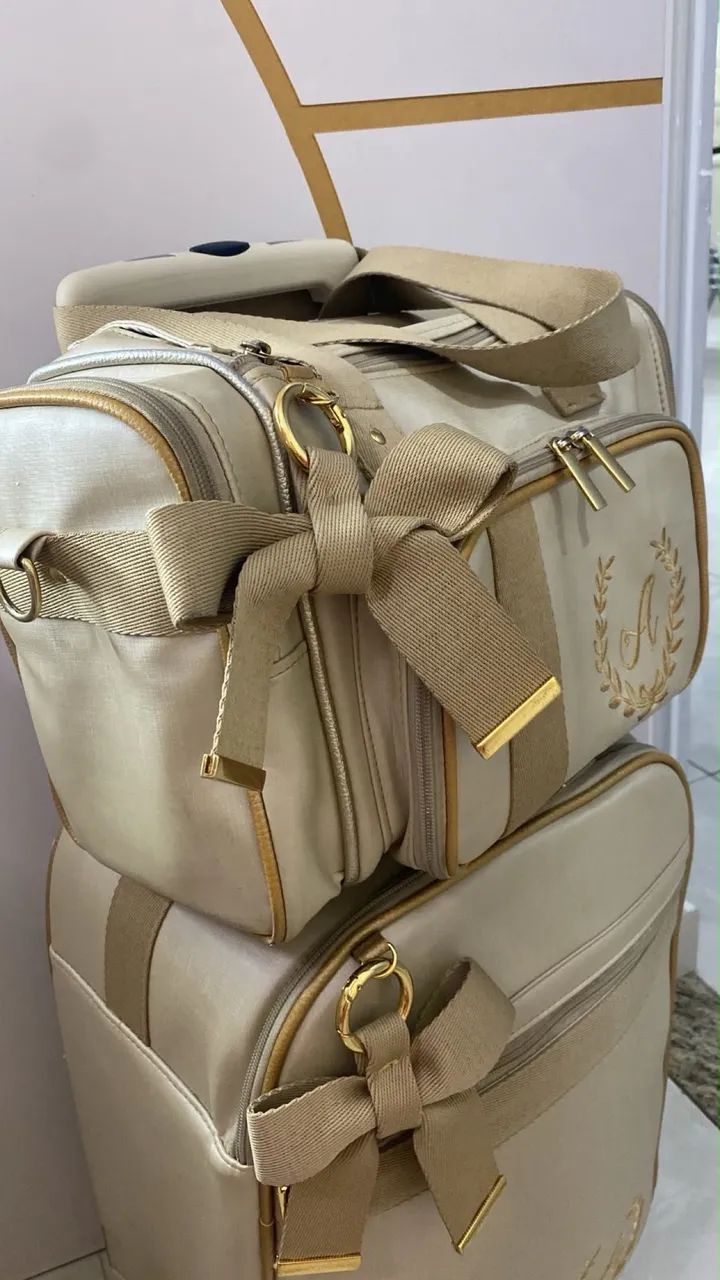 Bolsa e mala maternidade Chita de luxo - Foto 4