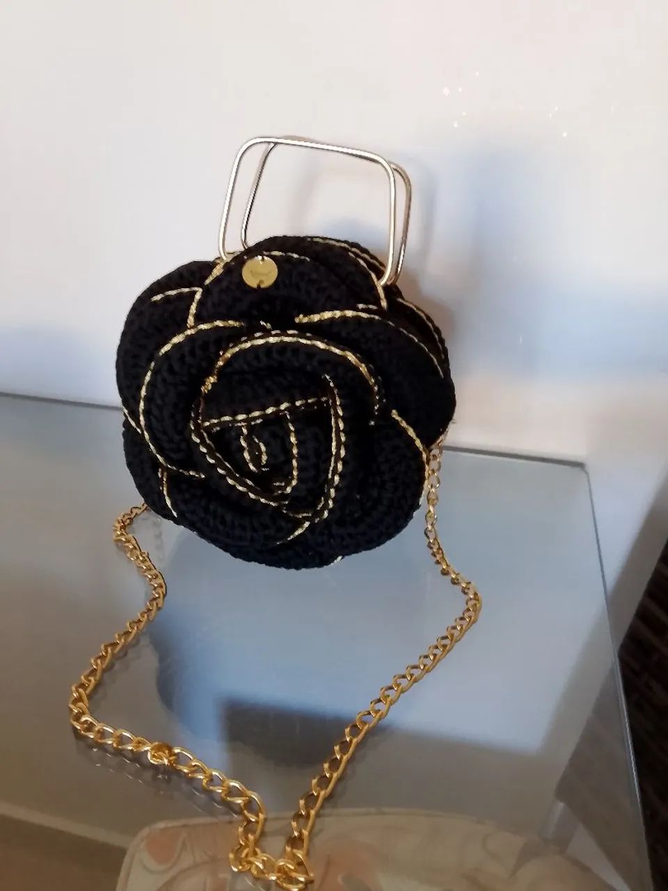 Artes e bolsas em crochê  - Foto 4