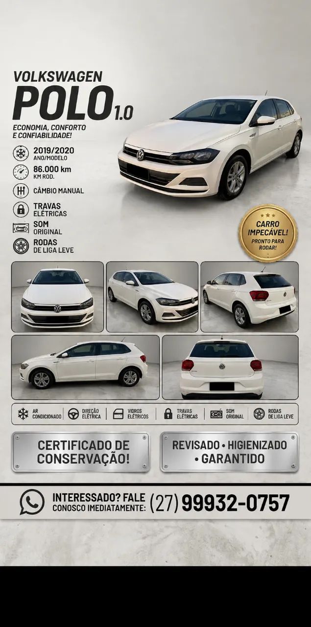Volkswagen Polo Polo 1.0 Flex 12V 5p 2020