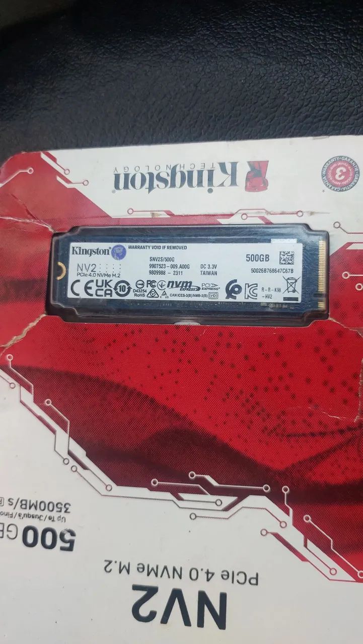 Nvme Kingston de 500 giga
