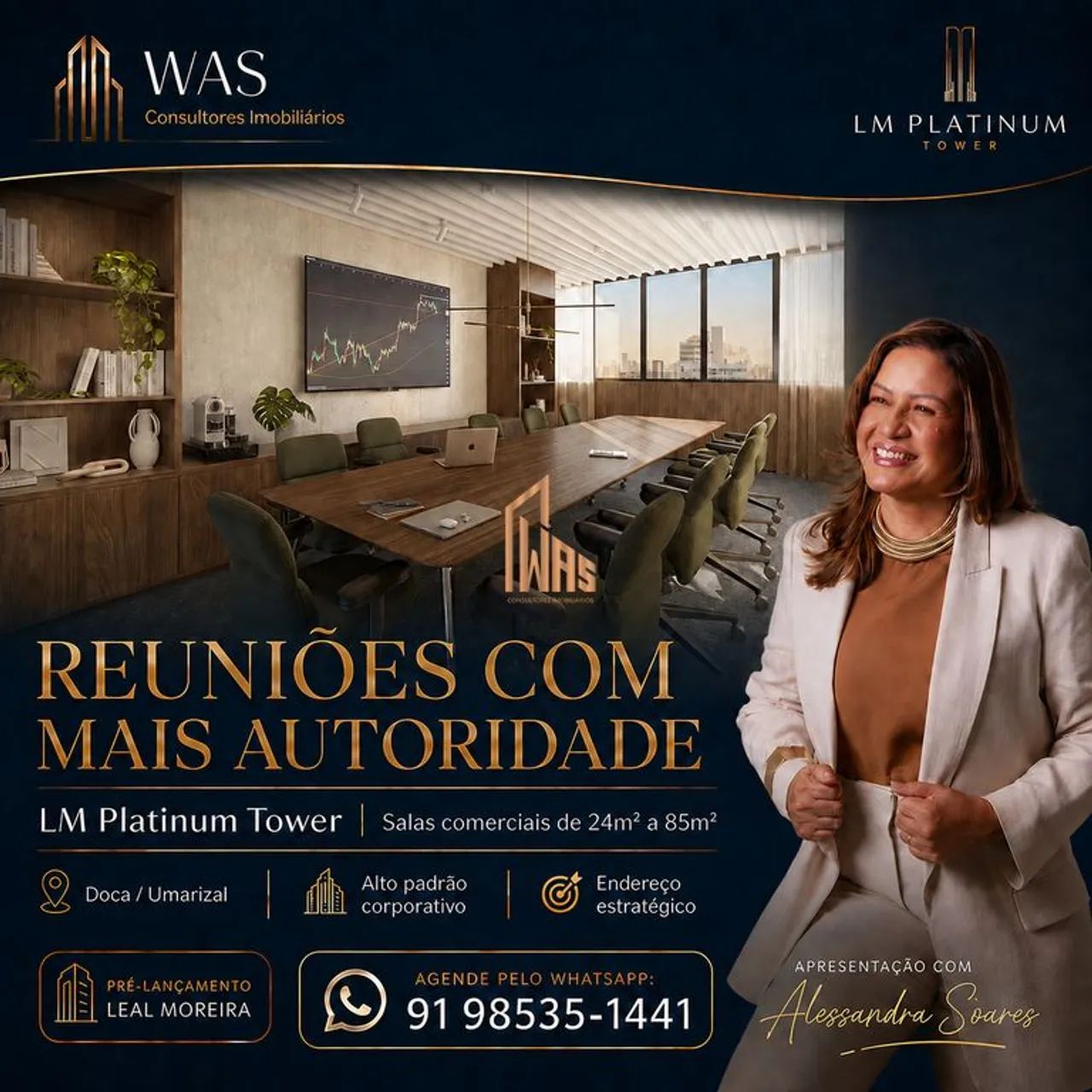 LM Platinum Tower Sala Comercial na Doca, 44m², Umarizal - Foto 4
