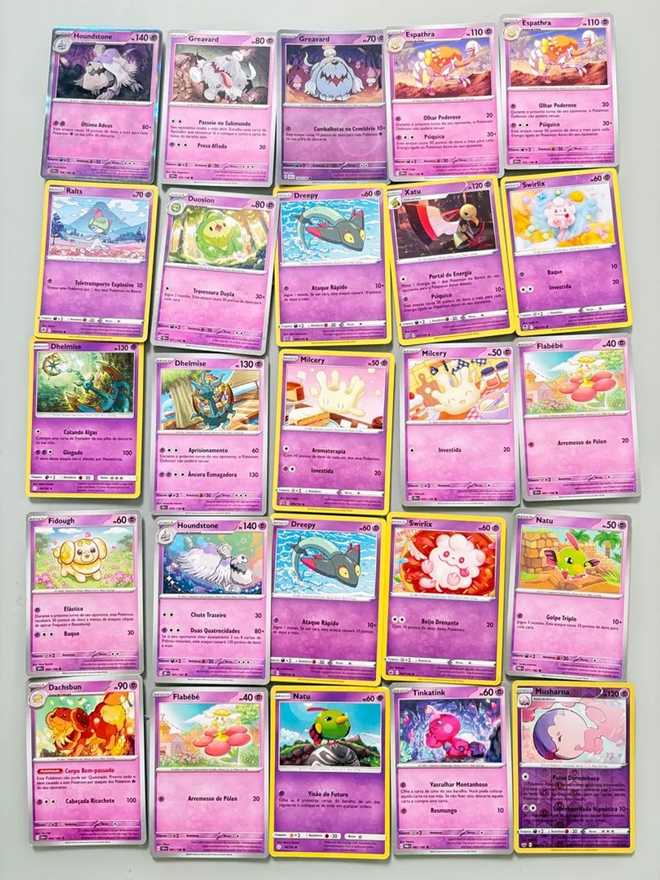 Cartas Pokémon - Comum *TIPO PSÍQUICO* - Foto 2