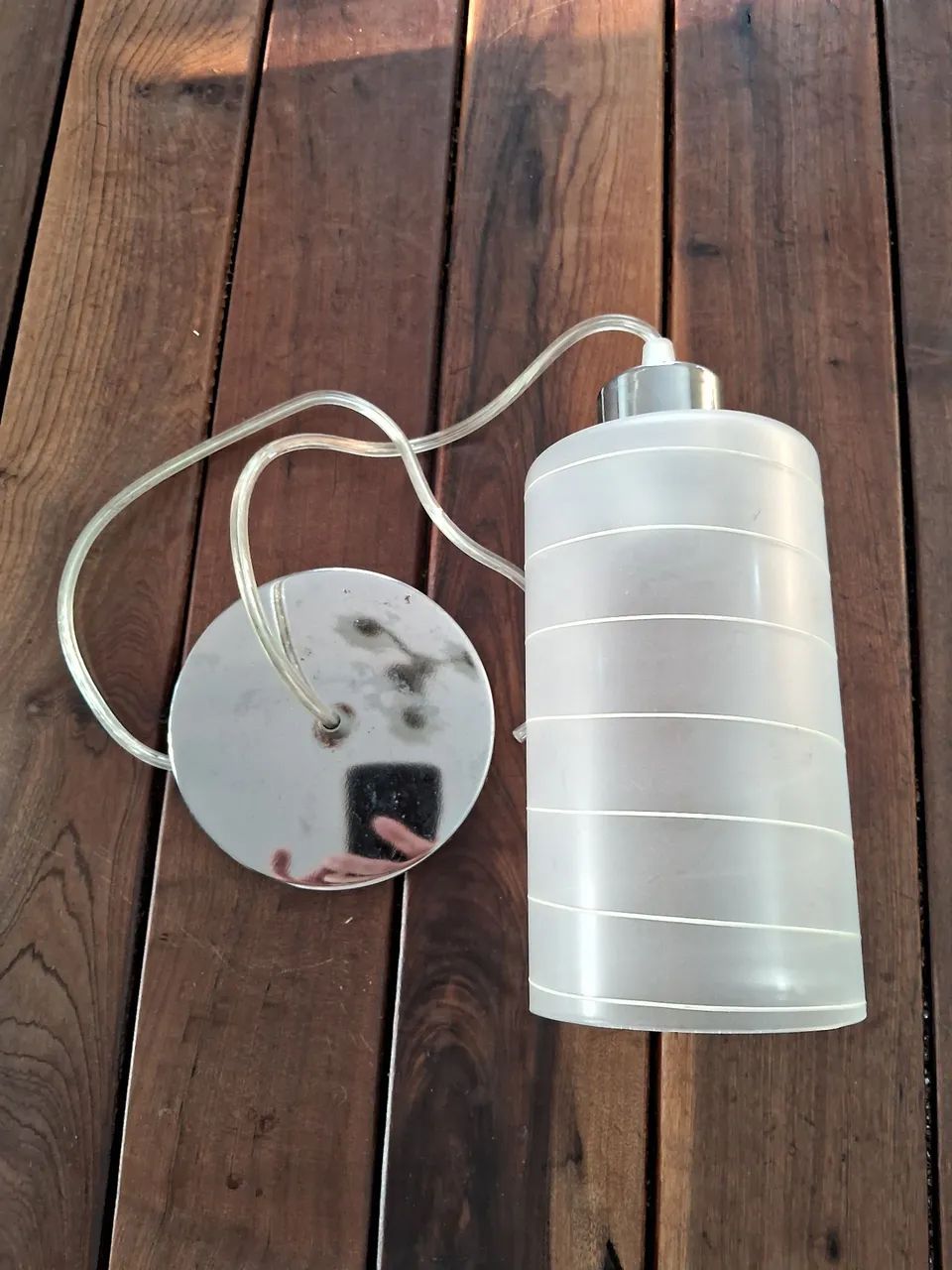 Luminária pendente vidro 