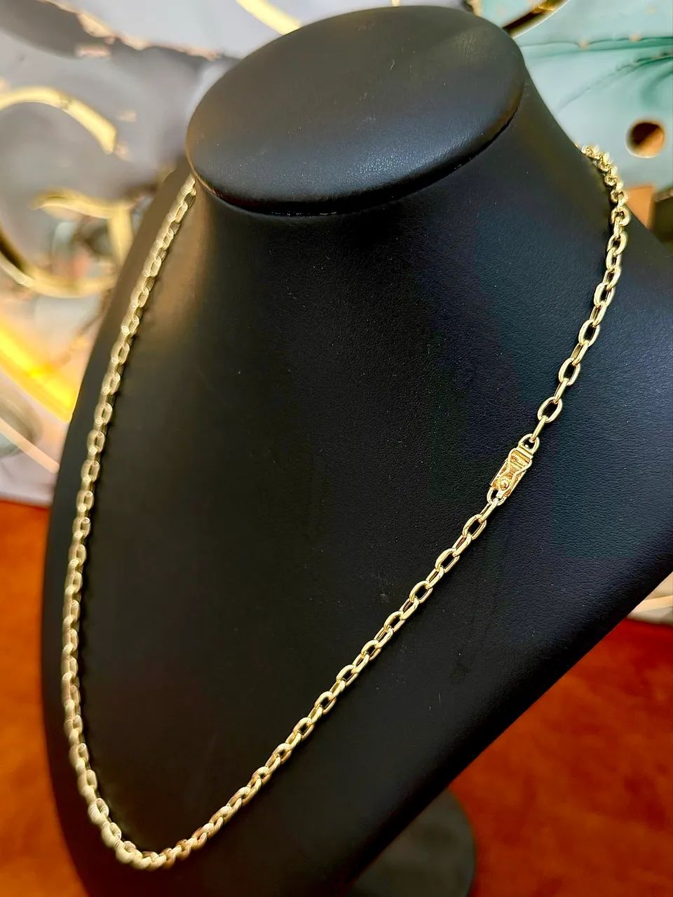 Cordão de ouro Cartier cadeado oco 10.6g ( LOJA ) - Foto 2