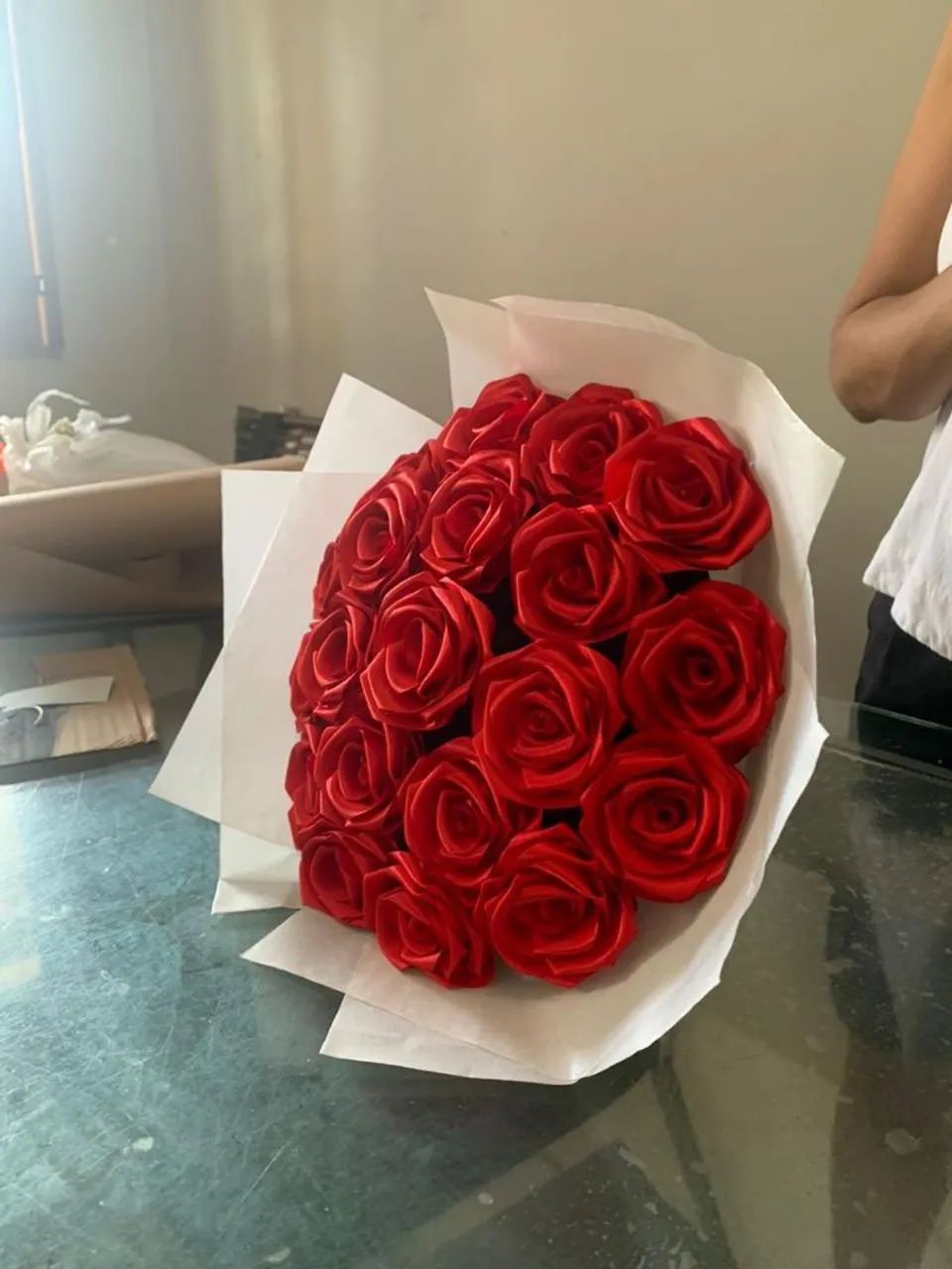 Satin Rose Bouquet