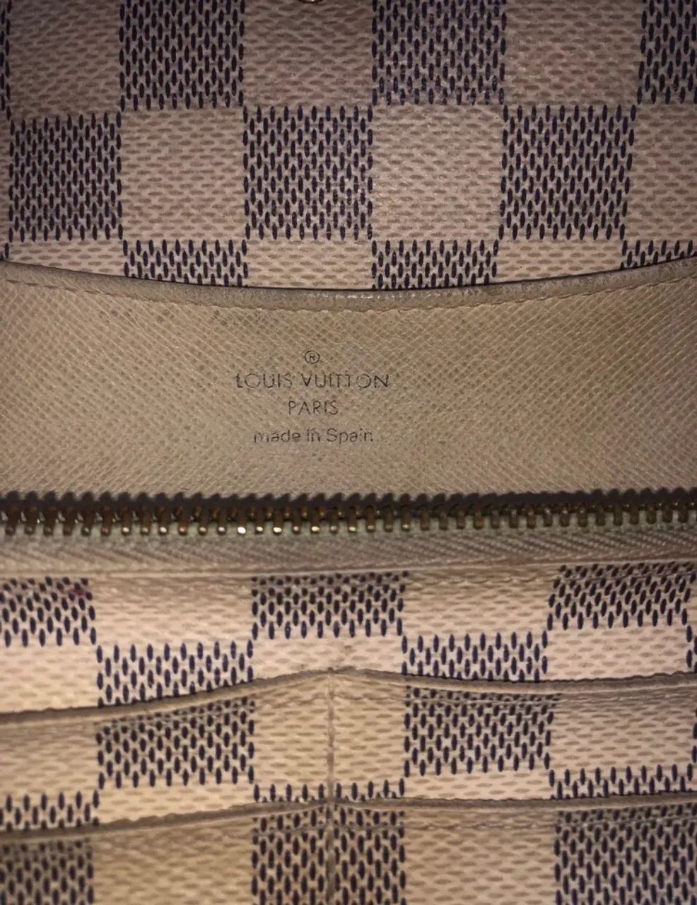 carteira louis vuitton sarah wallet damier azur canvas - Foto 4