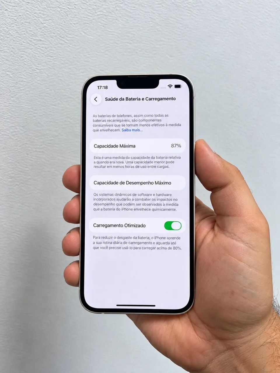 iPhone 13 128GB Branco Original - Bateria 87% - Foto 3
