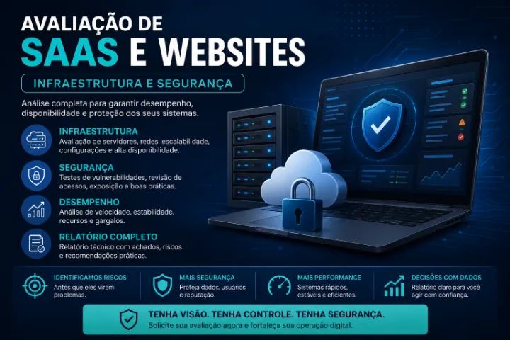 Avaliação de SAAS e websites (infraestrutura e segurança)