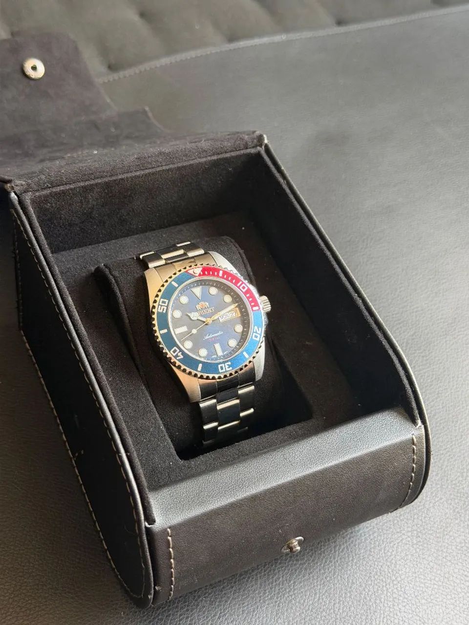 Relógio Orient Submariner Pepsi - Foto 4