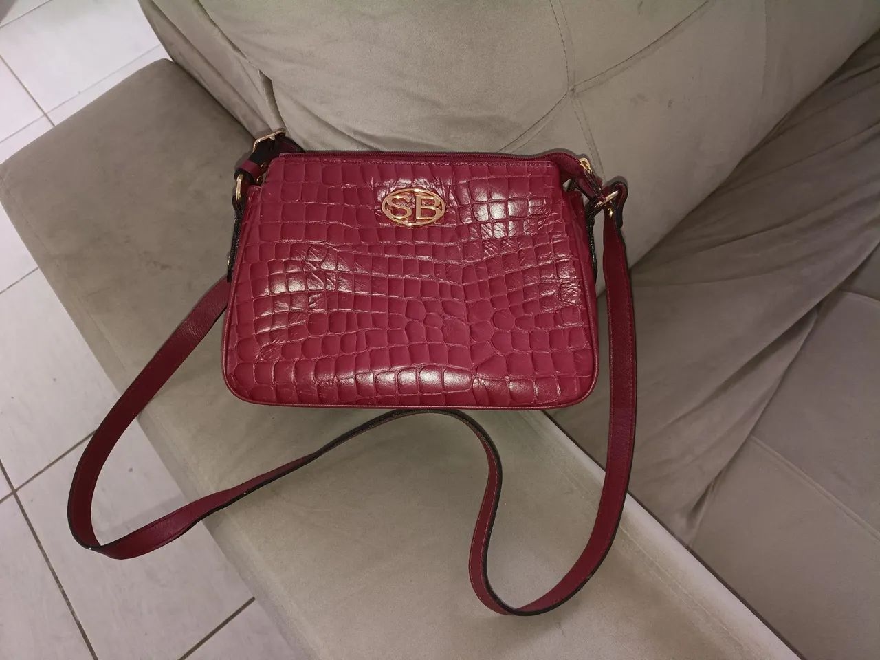 Bolsa de couro feminina  - Foto 4