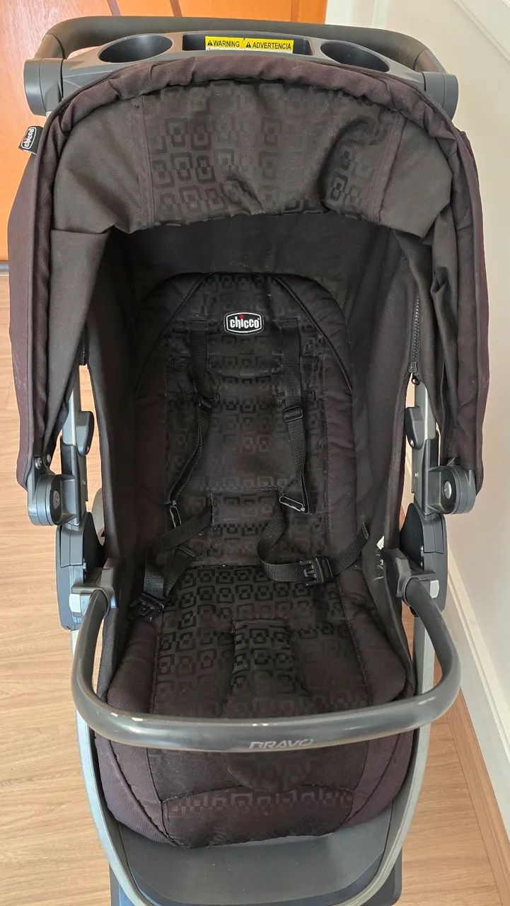 Carrinho de Bebê Chicco Bravo - Ótimo Estado - Foto 5
