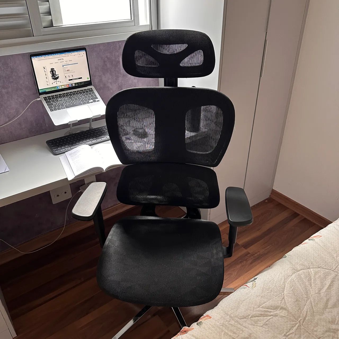 Cadeira ergonômica Cosy T03 Preta  - Foto 3