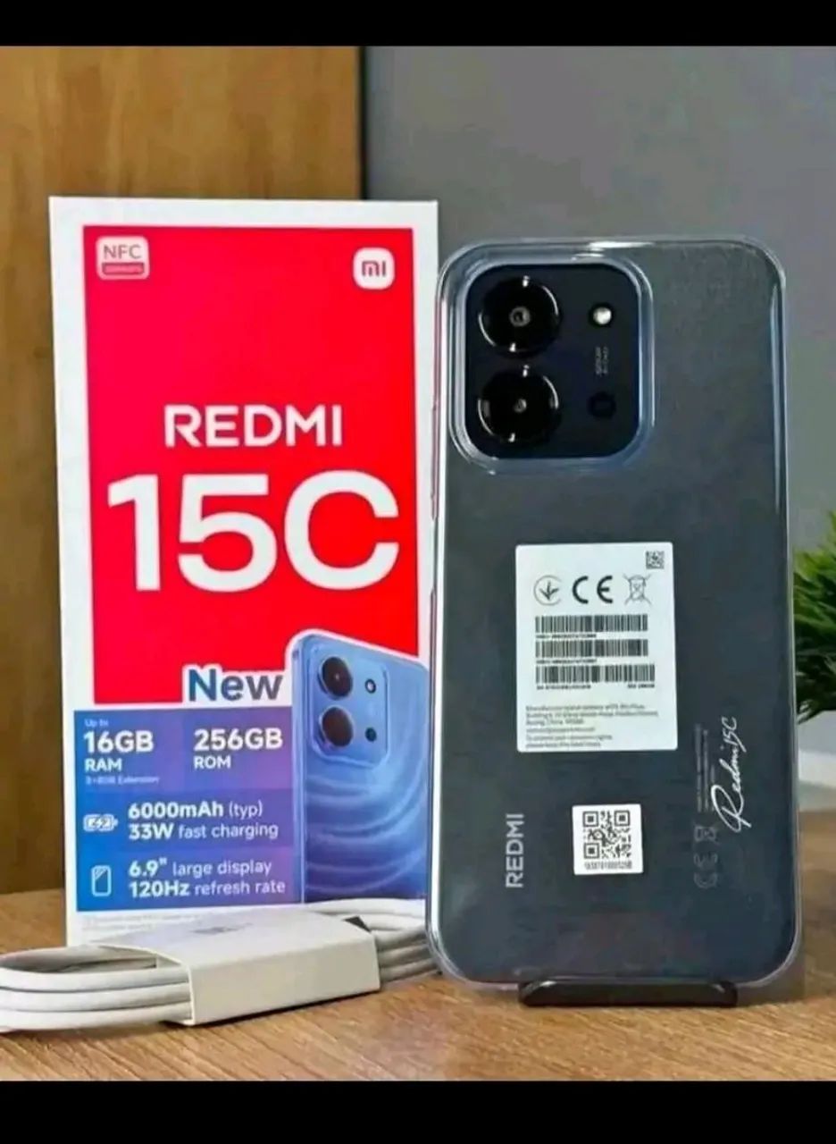 Vendo xiaomi Redimi 15c de 256 gb caixa e acessórios 